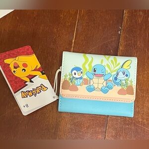 Loungefly Pokemon Kids Wallet - Blue and Cream